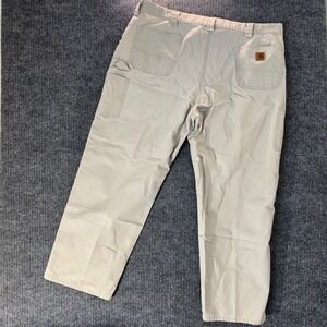Carhartt Dungaree Carpenter Work Pants Men 44x30 Canvas Utility Rugged Loose Fit